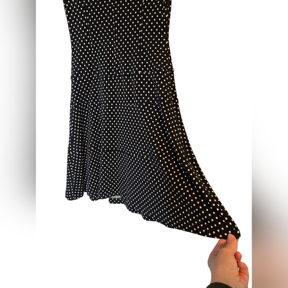 Joseph Ribkoff Polka Dot Fit & Flare Dress Size 6 Made in Canada Retro Classic - Picture 3 of 6